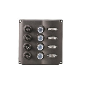 Cuadro Eléctrico Panel de 4 Interruptores con Luz LED