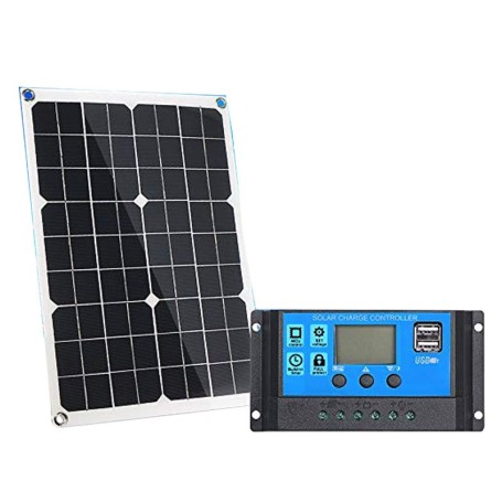 Kit Panel Solar Placa Flexible de 12V 50W 76x50cm