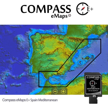 Carta Compass E+ Spain Mediterranean