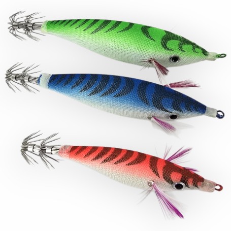 Pajarito Livefish para Calamares en Colores Naranja, Azul y Verde