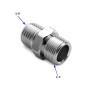 Conector 3/8" a 1/4" NPT