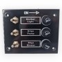 Panel Eléctrico de  3 Interruptores con Fusible