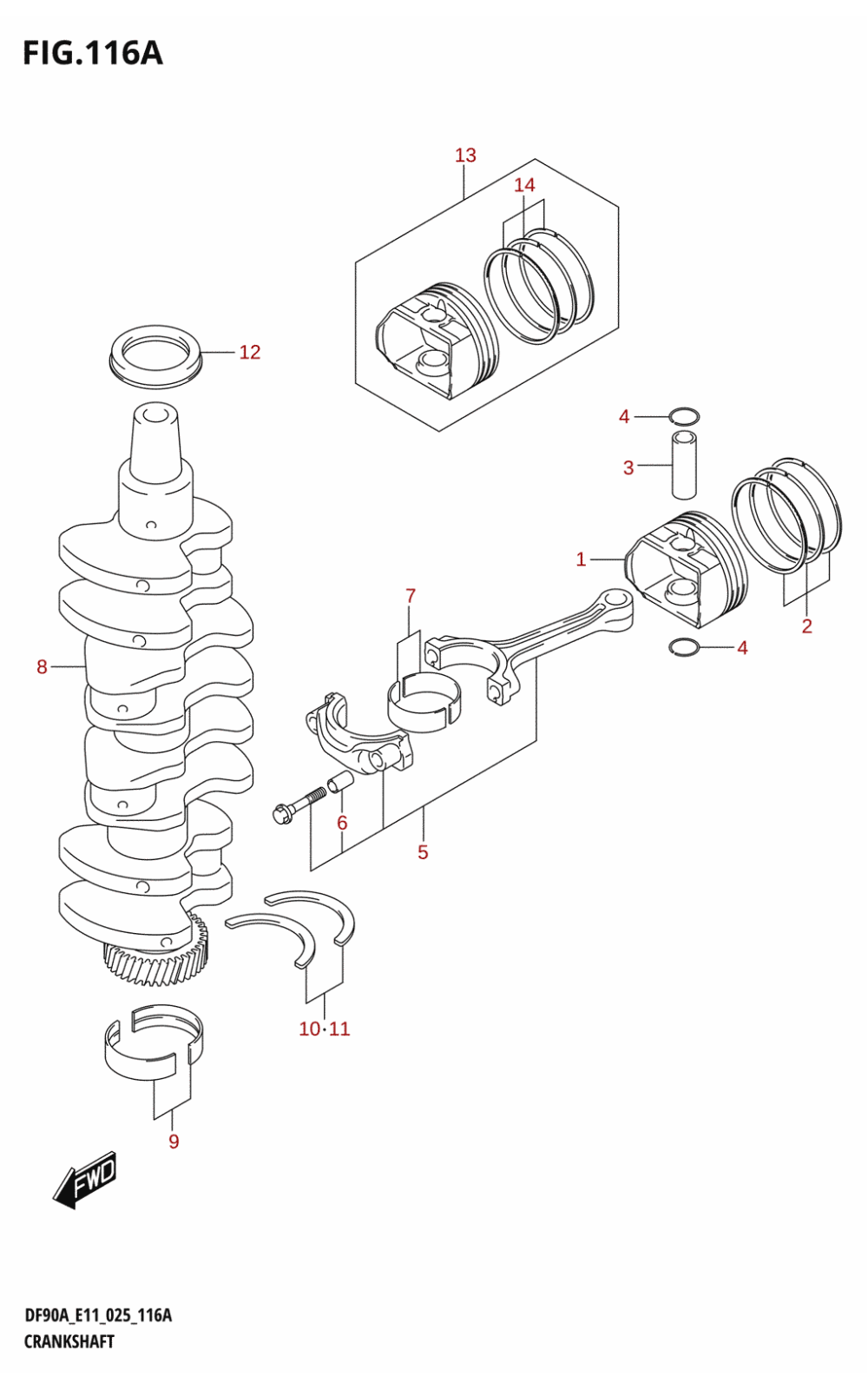 116A - CRANKSHAFT