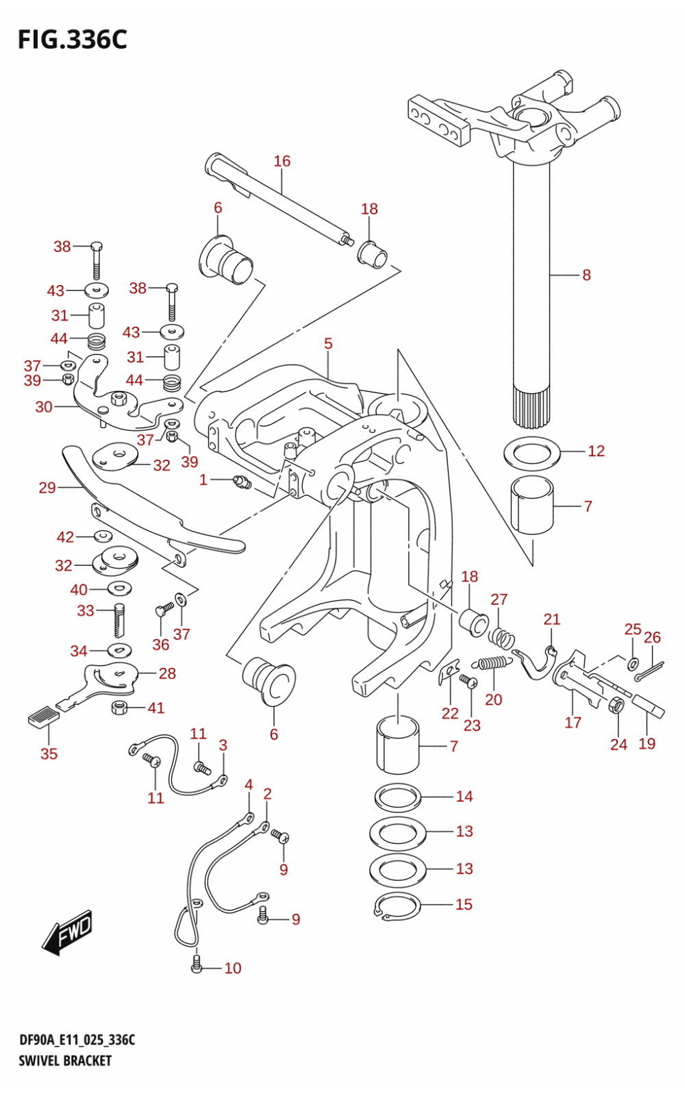 336C - SWIVEL BRACKET (DF90AWQH)