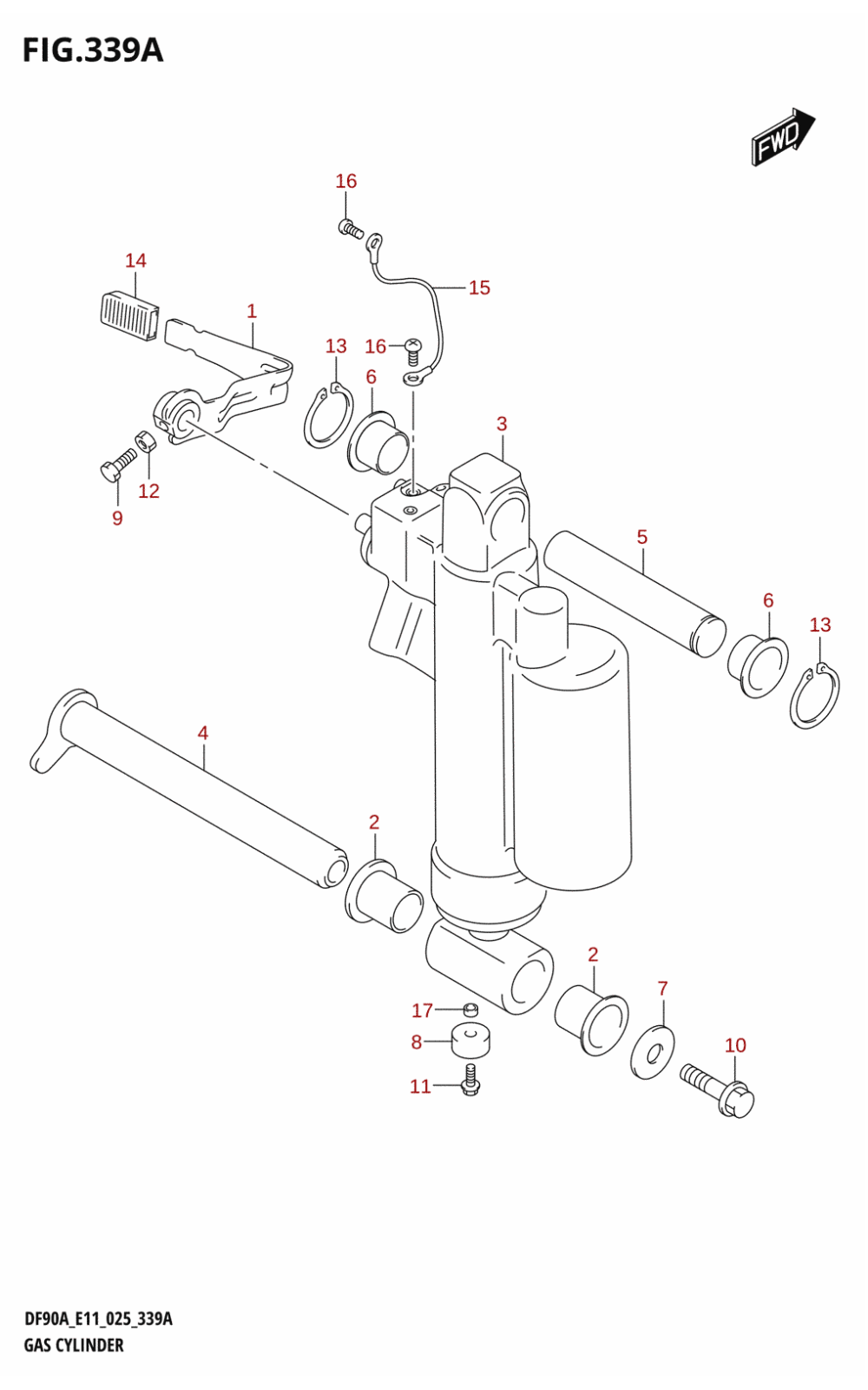 339A - GAS CYLINDER (DF90AWQH)