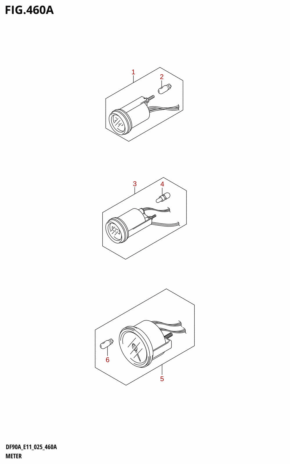 460A - METER (DF70A,DF80A,DF90A,DF100B)