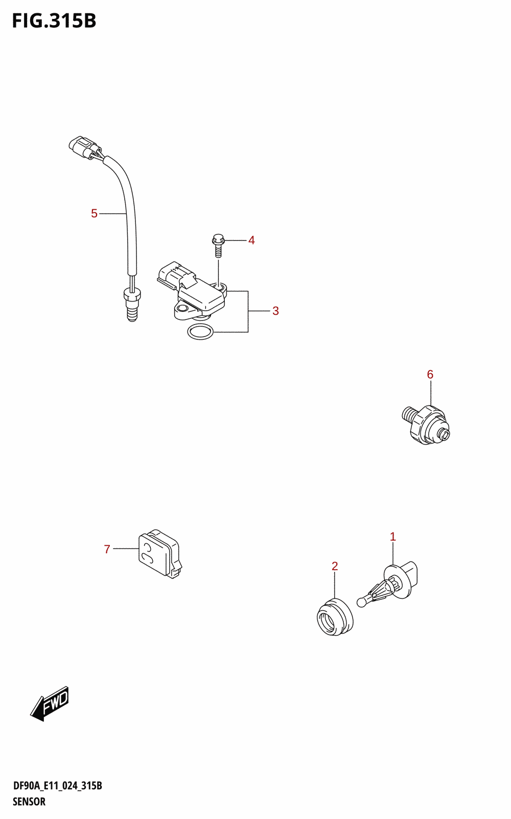 315B - SENSOR (DF90AWQH)