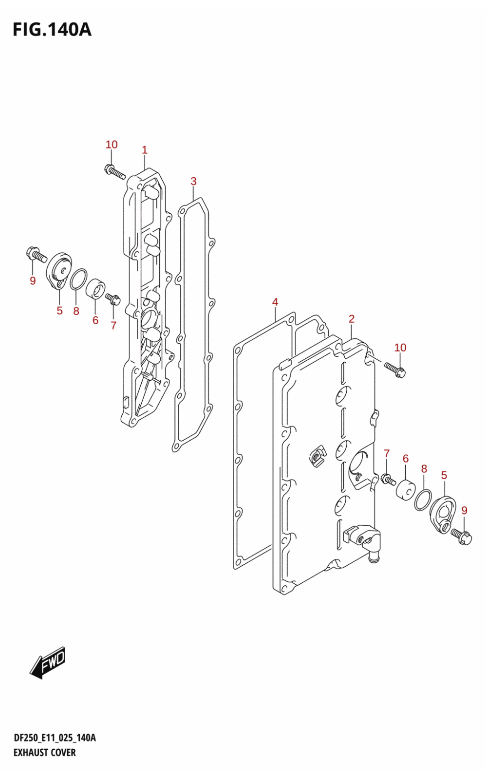 140A - EXHAUST COVER