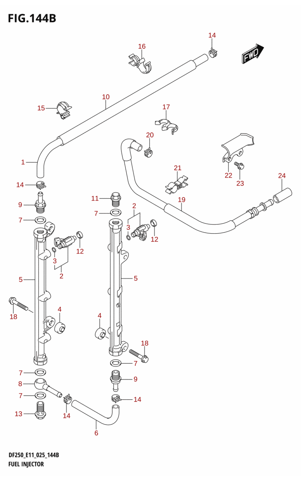 144B - FUEL INJECTOR (DF250ST)