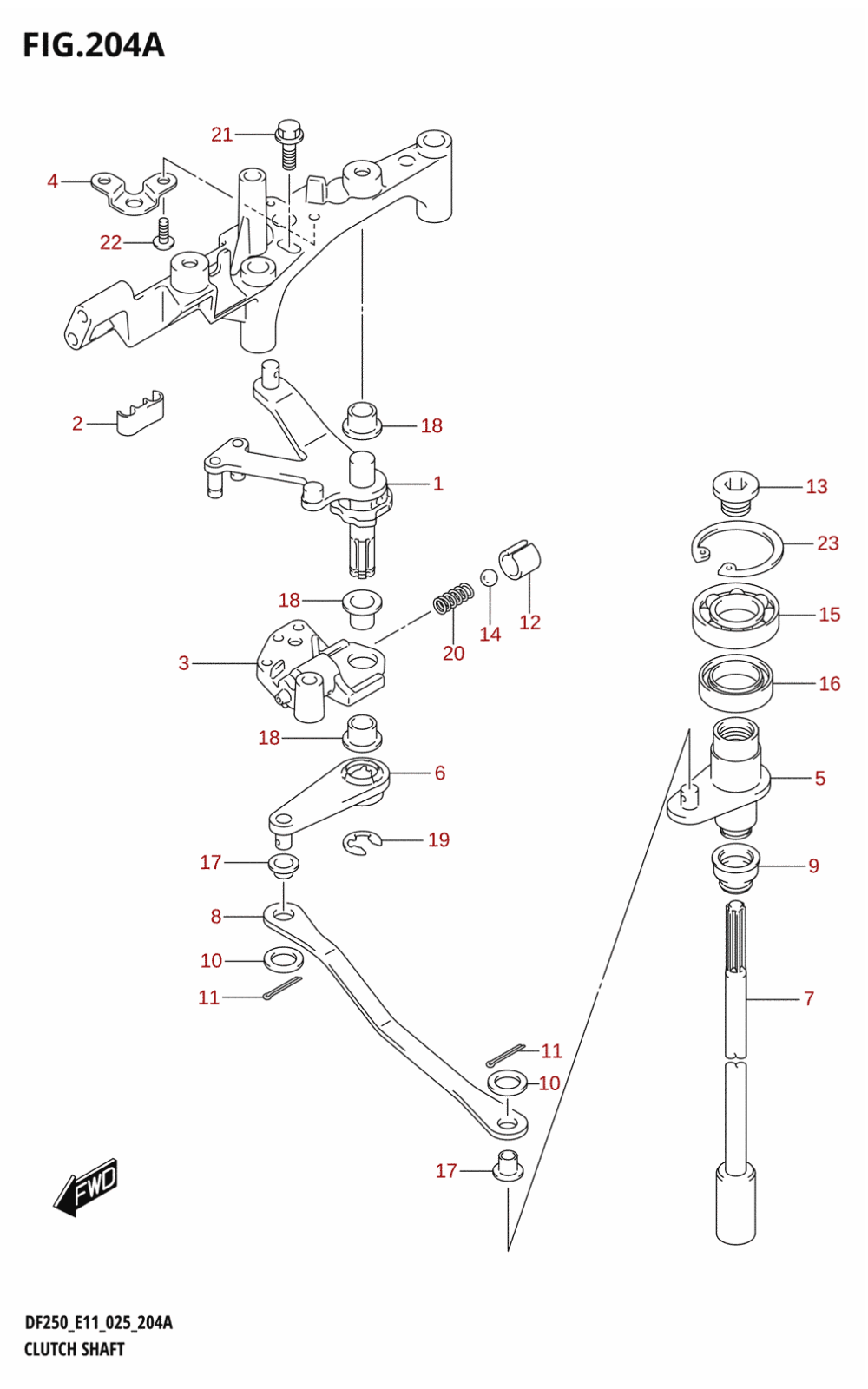 204A - CLUTCH SHAFT