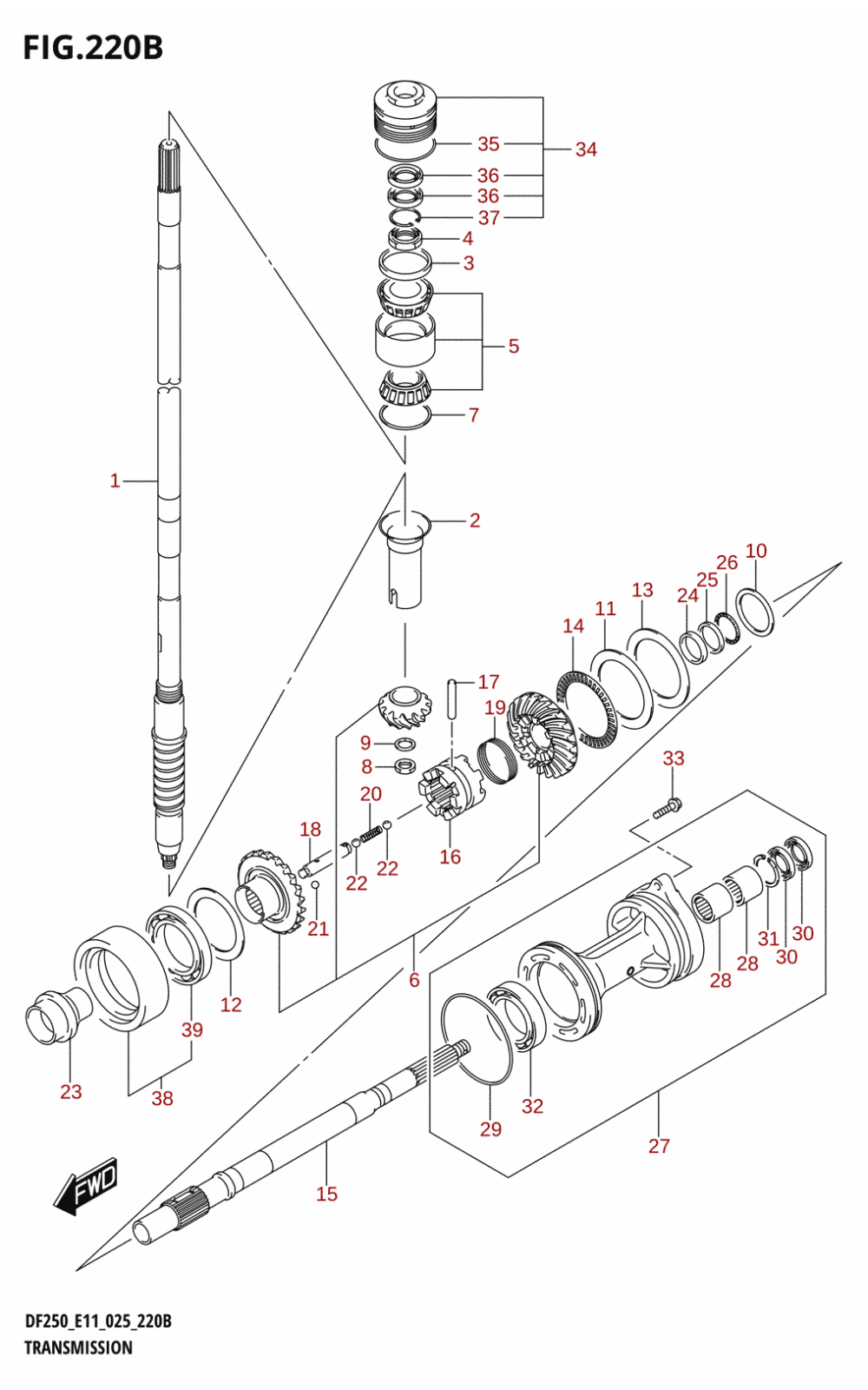 220B - TRANSMISSION (DF200Z)