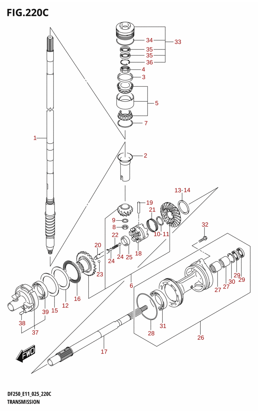 220C - TRANSMISSION (DF225T)