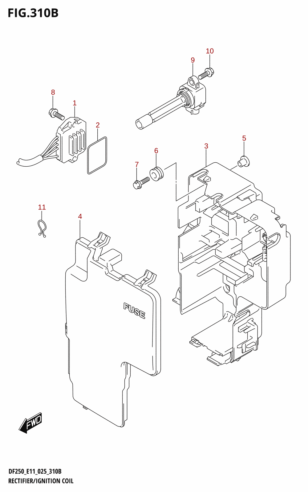 310B - RECTIFIER /​ IGNITION COIL (025)