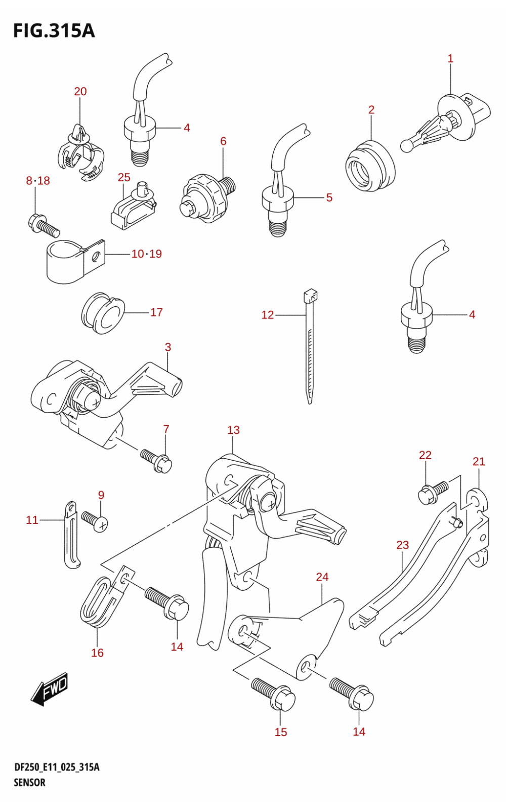 315A - SENSOR (DF200T:024)