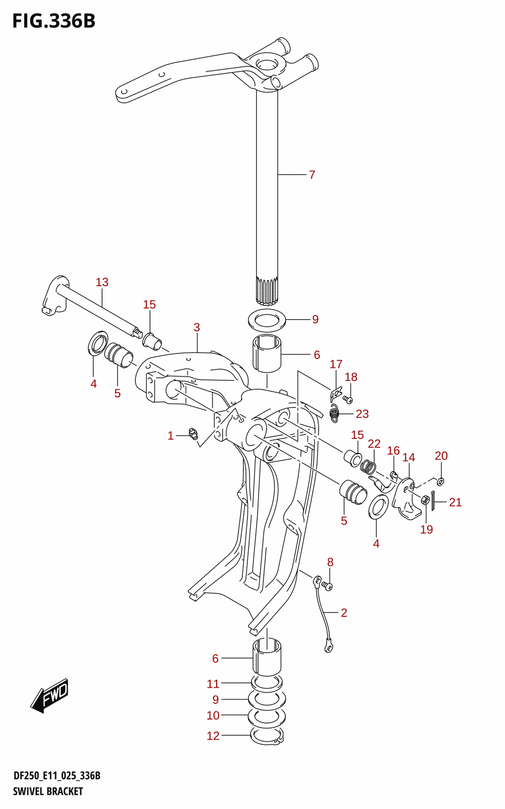 336B - SWIVEL BRACKET (X-TRANSOM,XX-TRANSOM)