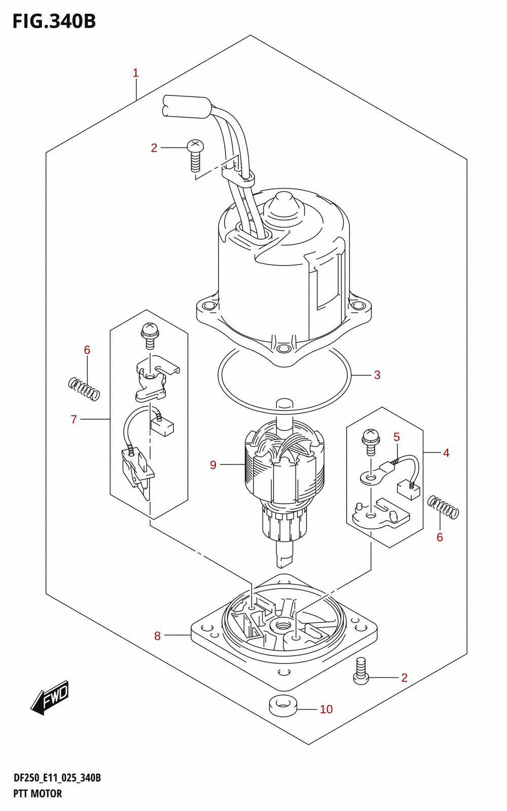 340B - PTT MOTOR (X-TRANSOM,XX-TRANSOM)