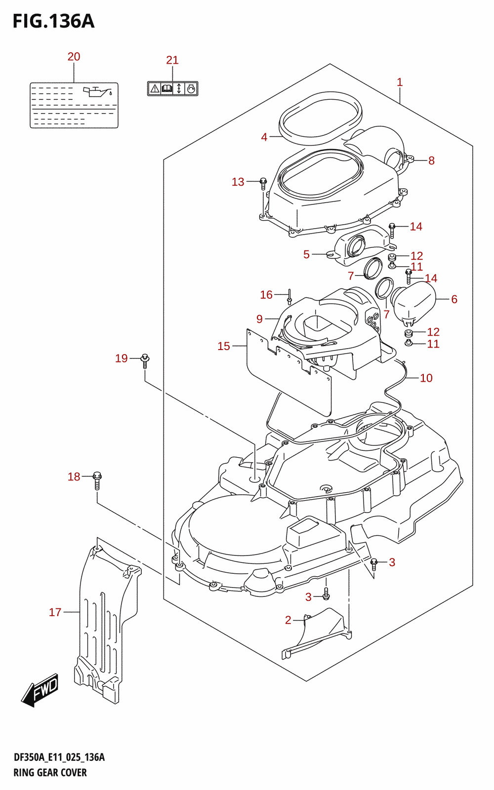 136A - RING GEAR COVER