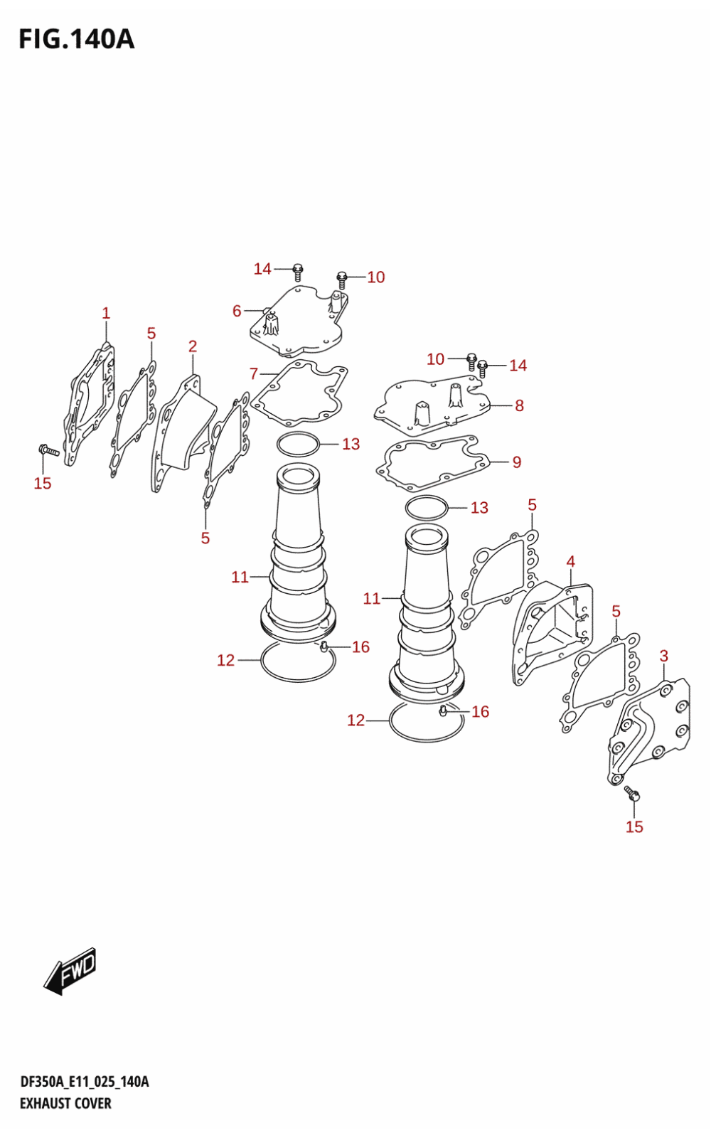 140A - EXHAUST COVER