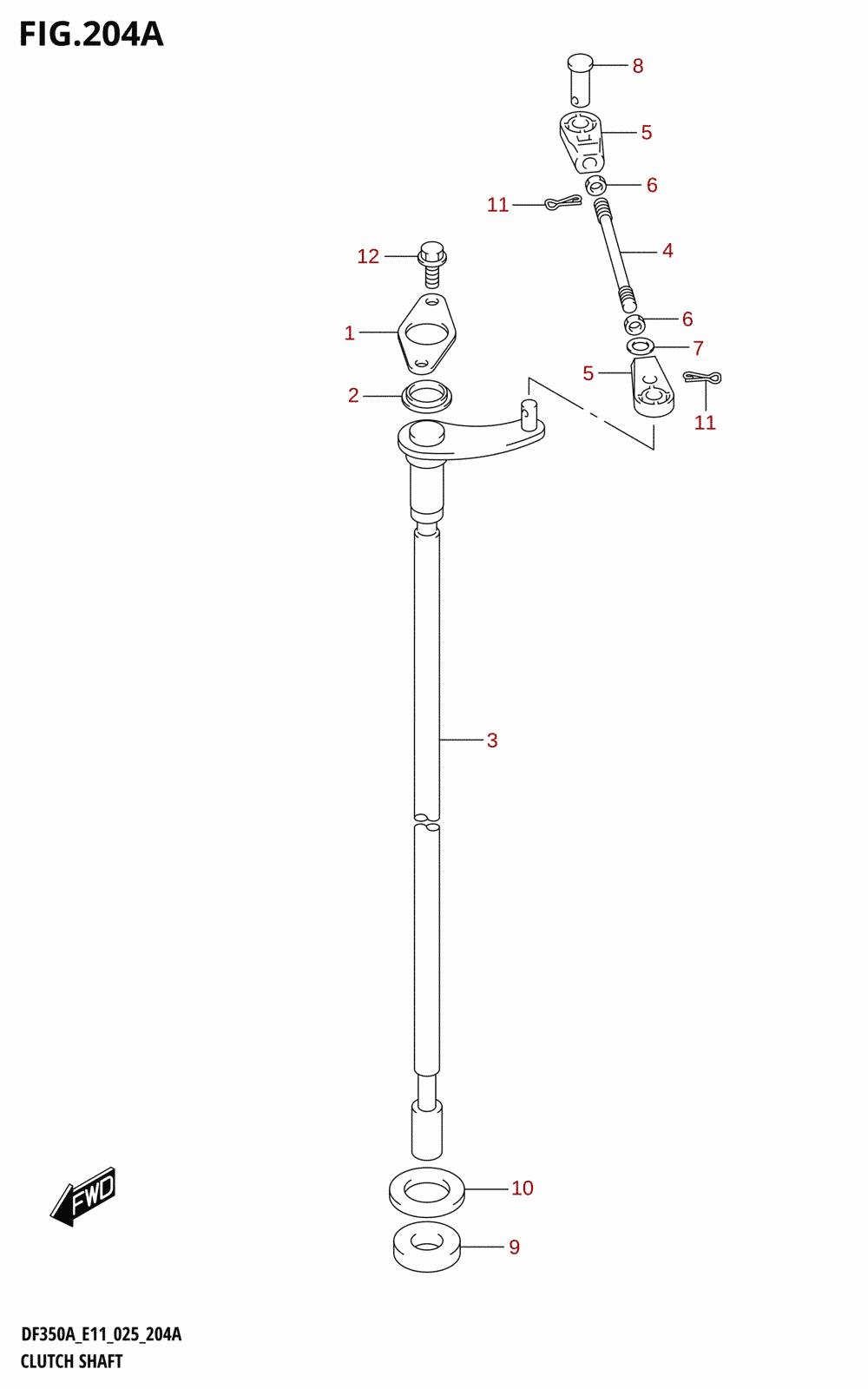 204A - CLUTCH SHAFT