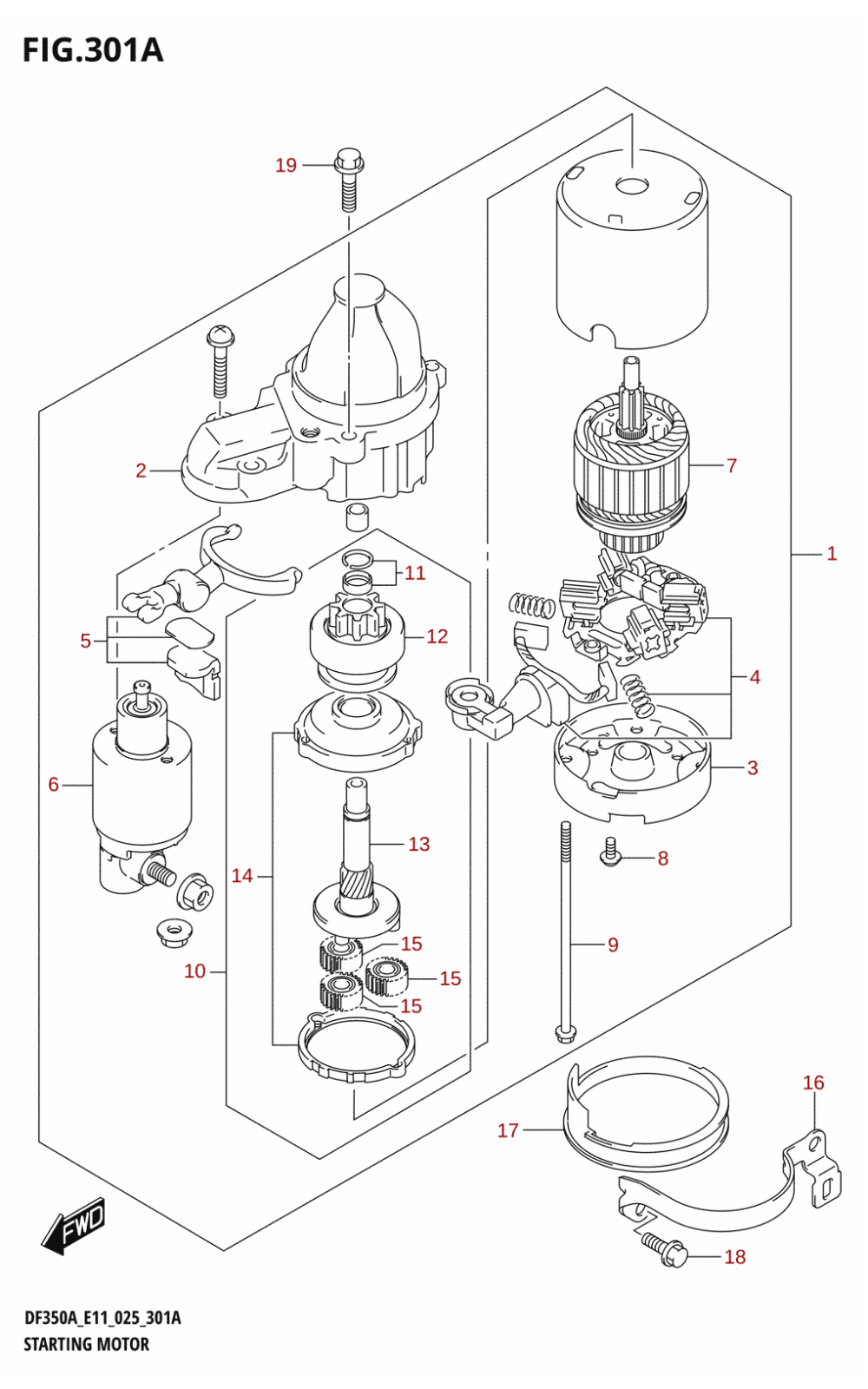 301A - STARTING MOTOR