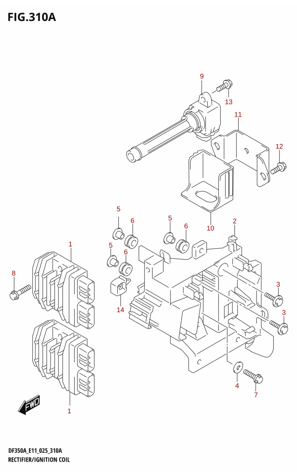 310A - RECTIFIER /​ IGNITION COIL