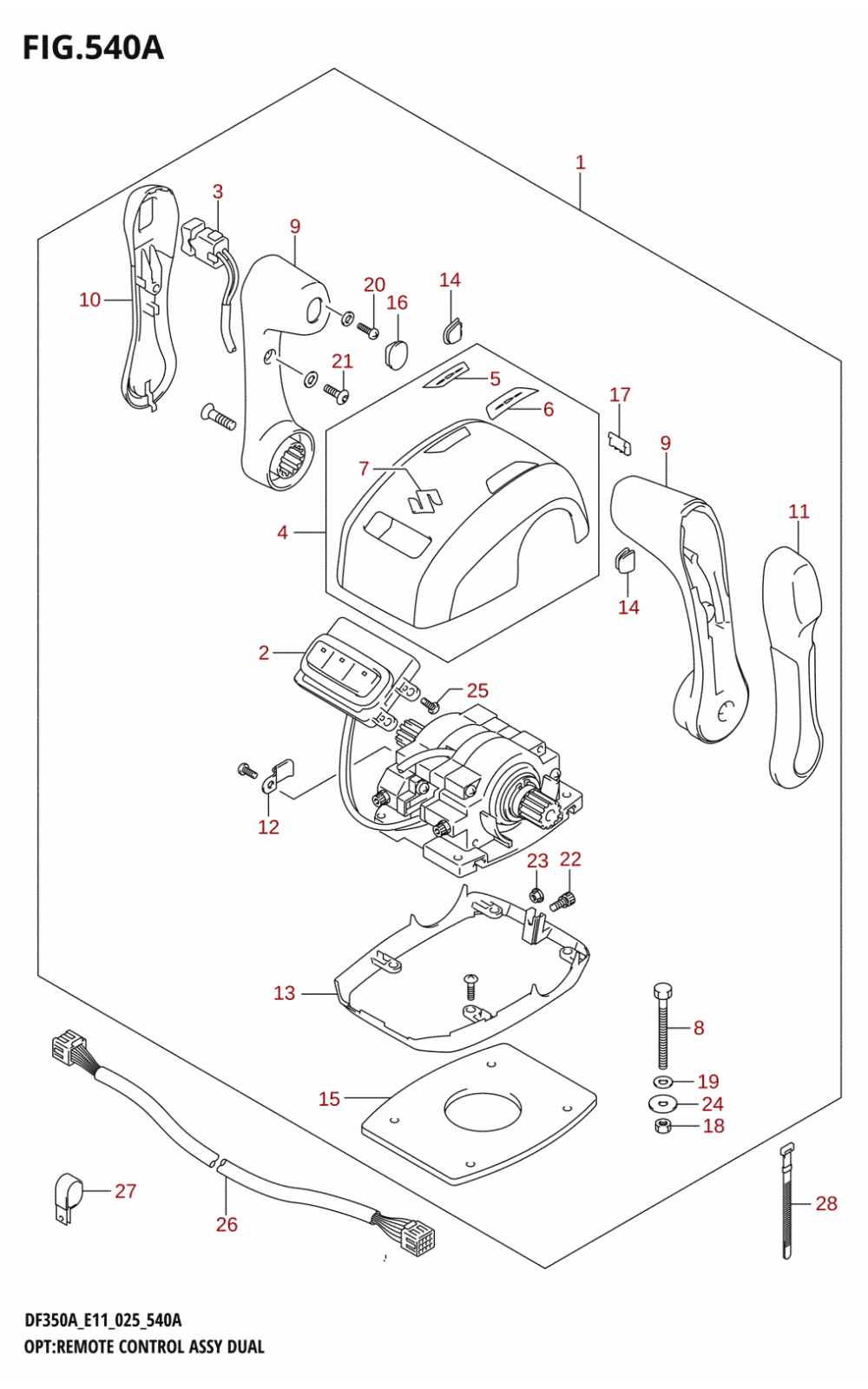 540A - OPT:REMOTE CONTROL ASSY DUAL