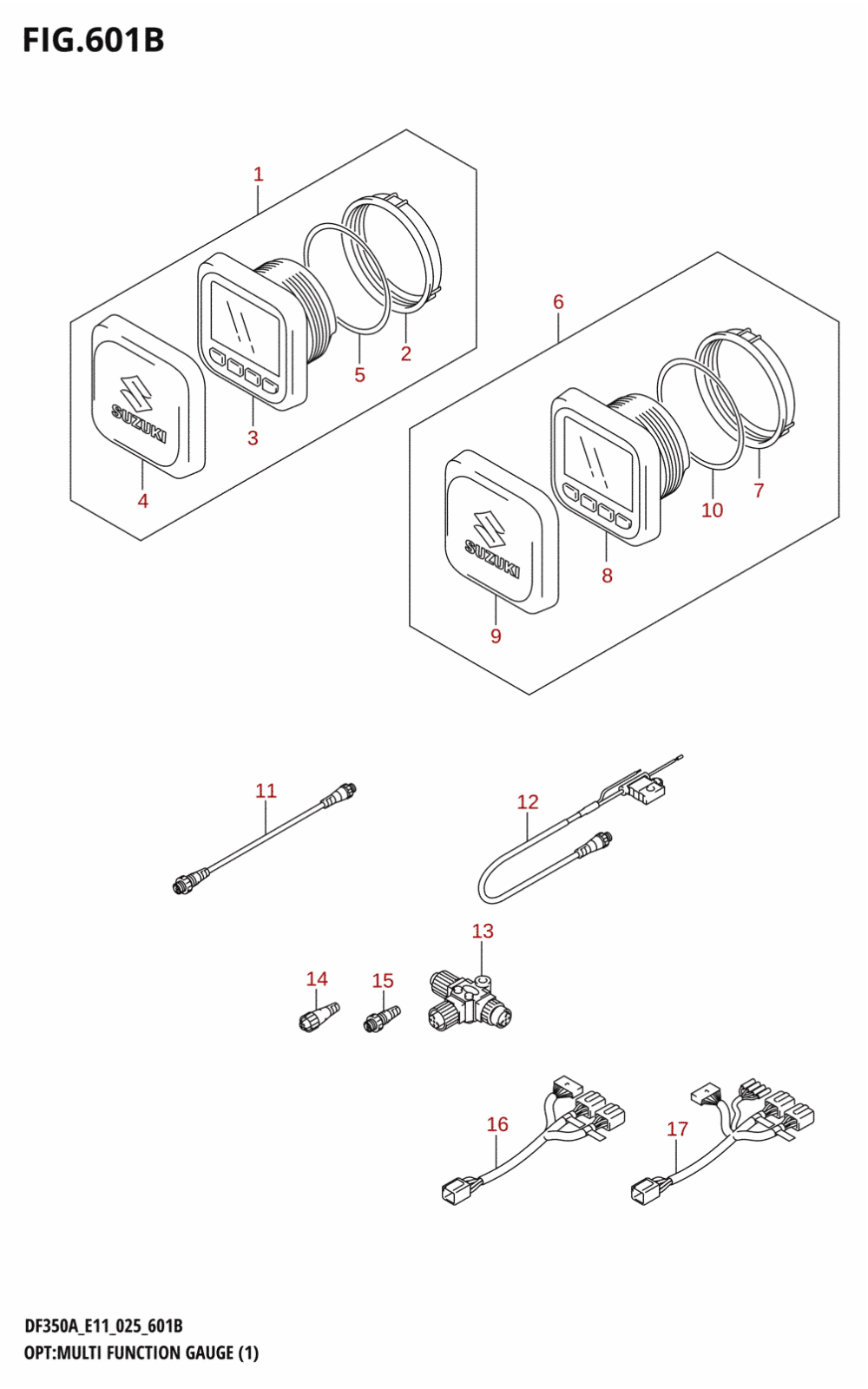 601B - OPT:MULTI FUNCTION GAUGE (1) (E40)