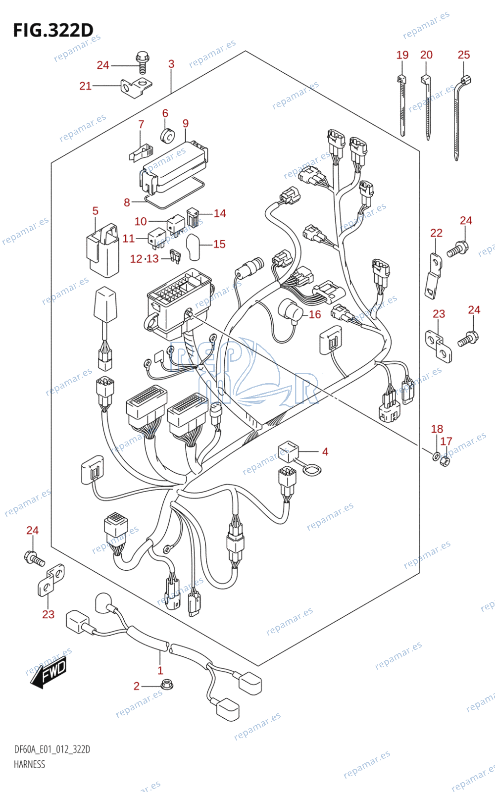 322D - HARNESS (DF50A:E01)