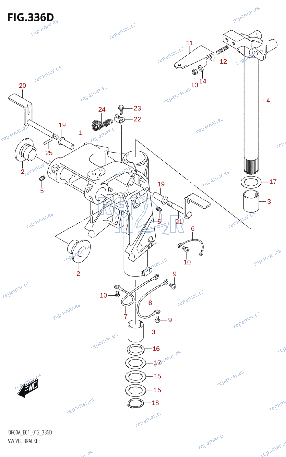 336D - SWIVEL BRACKET (DF50A:E01)