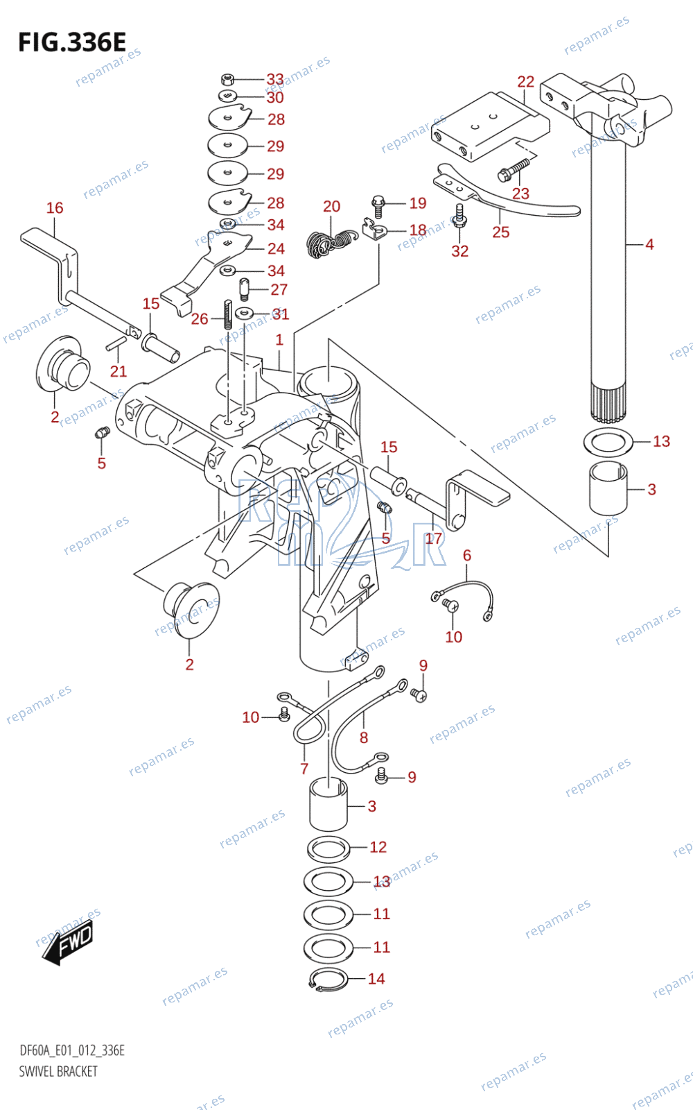 336E - SWIVEL BRACKET (DF50ATH:E01)