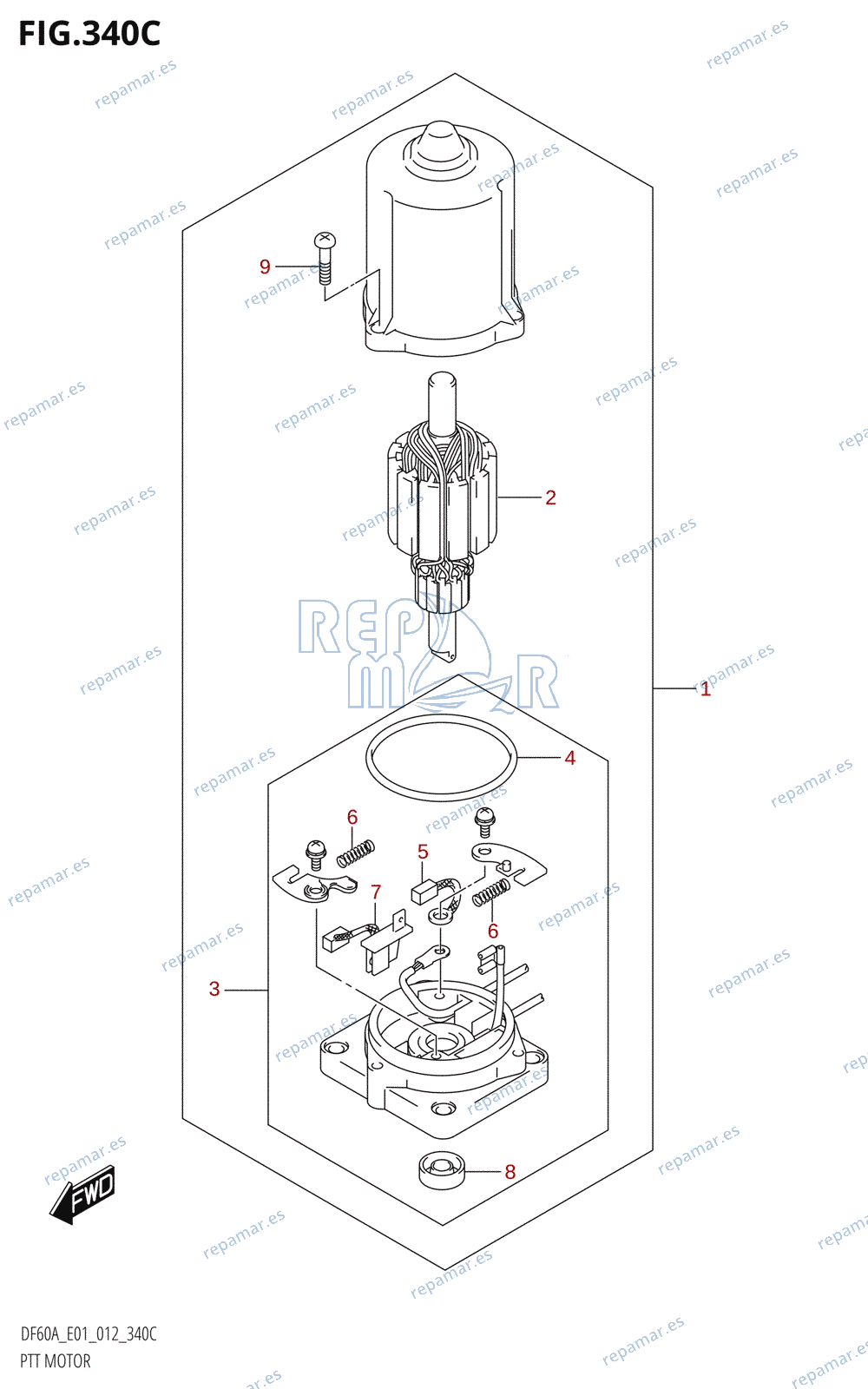 340C - PTT MOTOR (DF50A:E01)