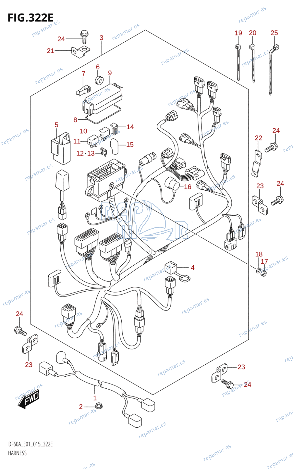 322E - HARNESS (DF50A:E01)