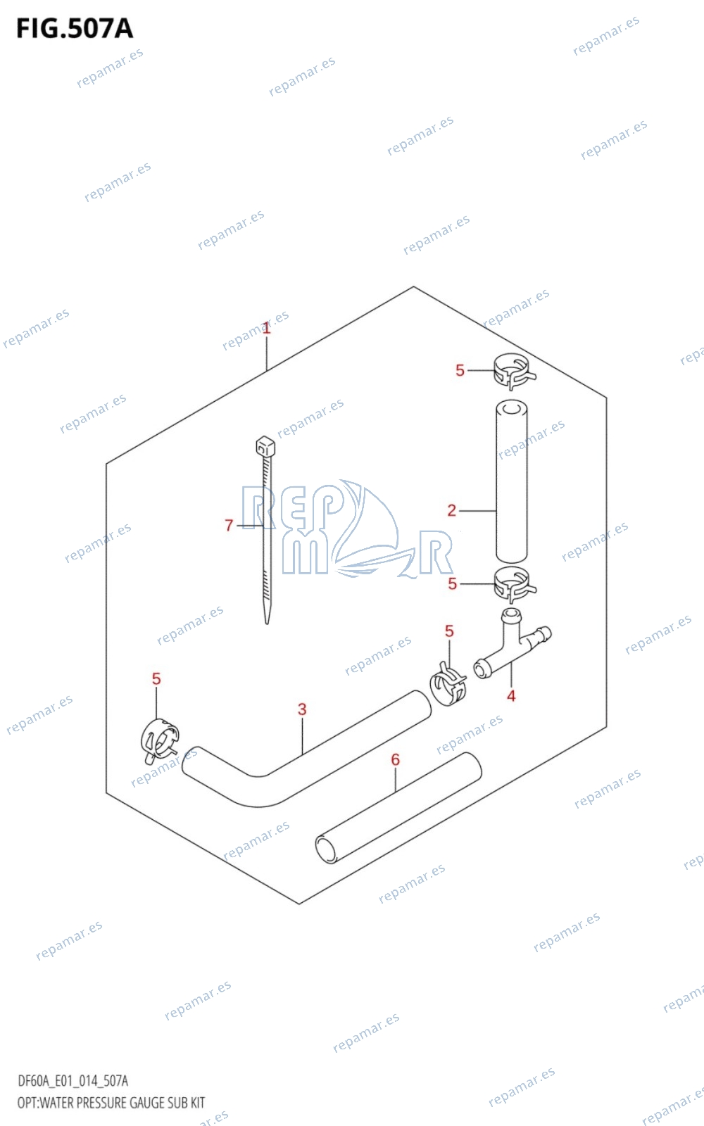 507A - OPT:WATER PRESSURE GAUGE SUB KIT