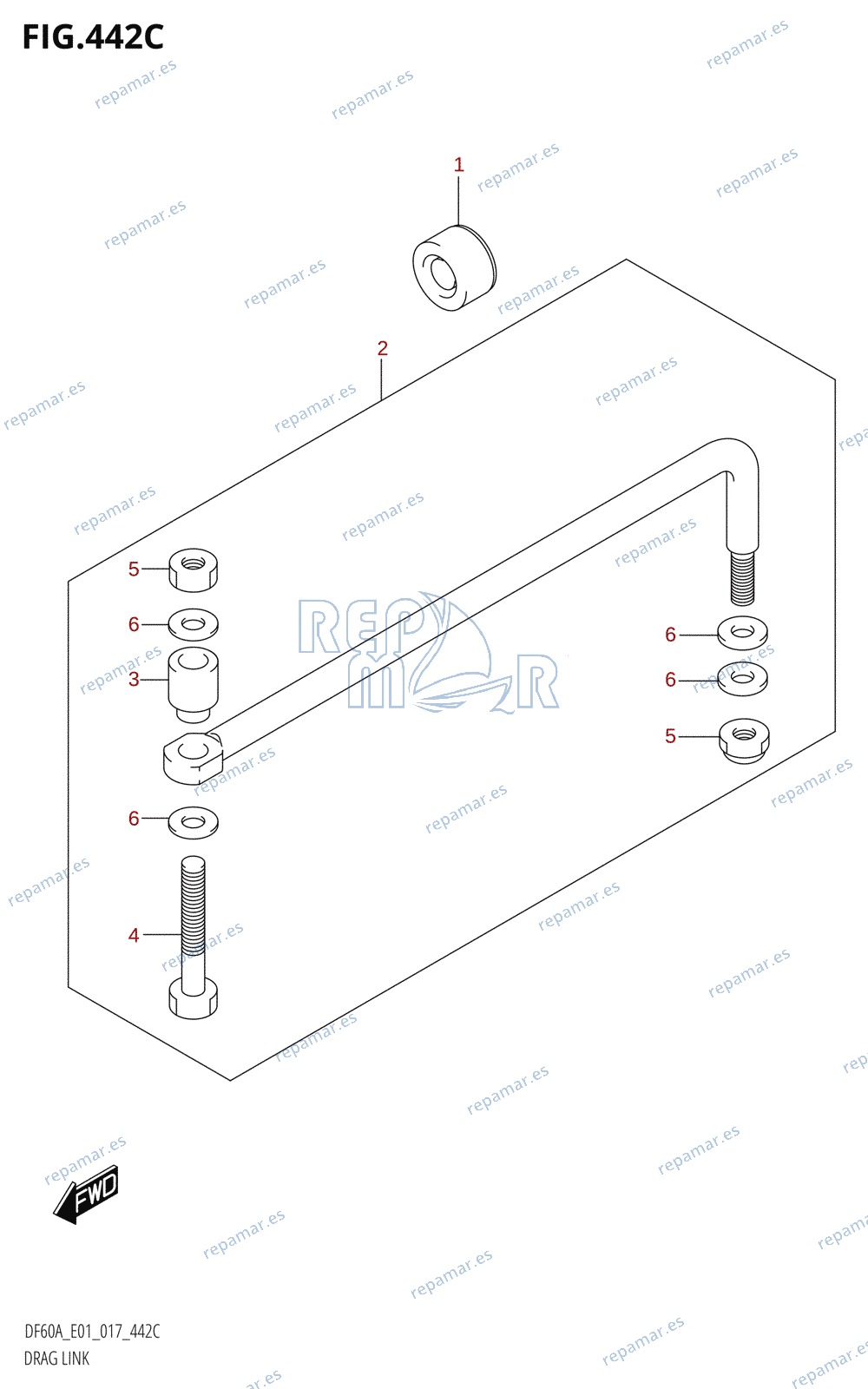 442C - DRAG LINK (DF50A:E01)