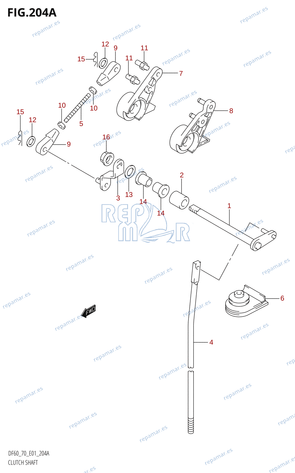 204A - CLUTCH SHAFT