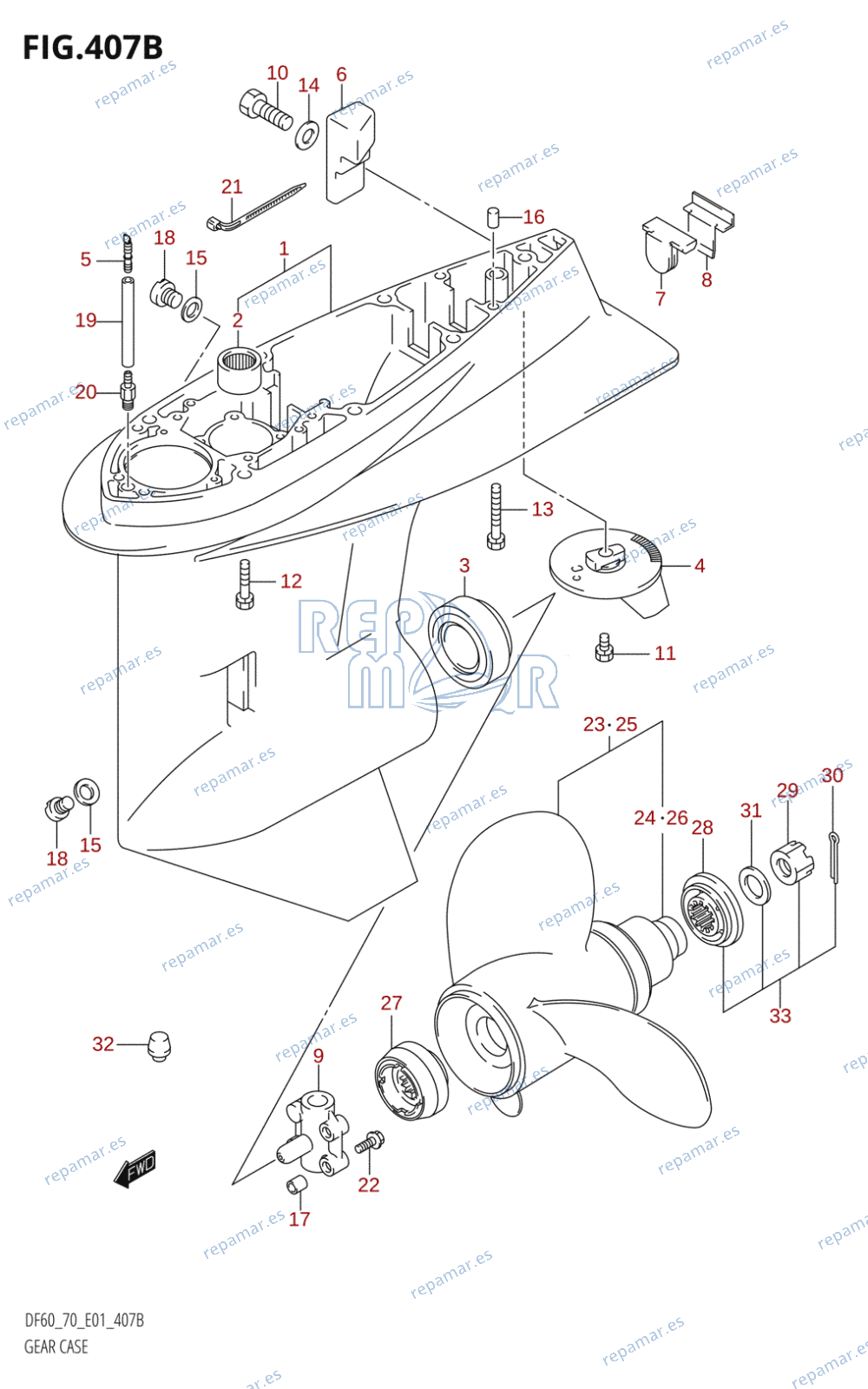 407B - GEAR CASE (K1,K2,K3,K4,K5,K6,K7,K8,K9)