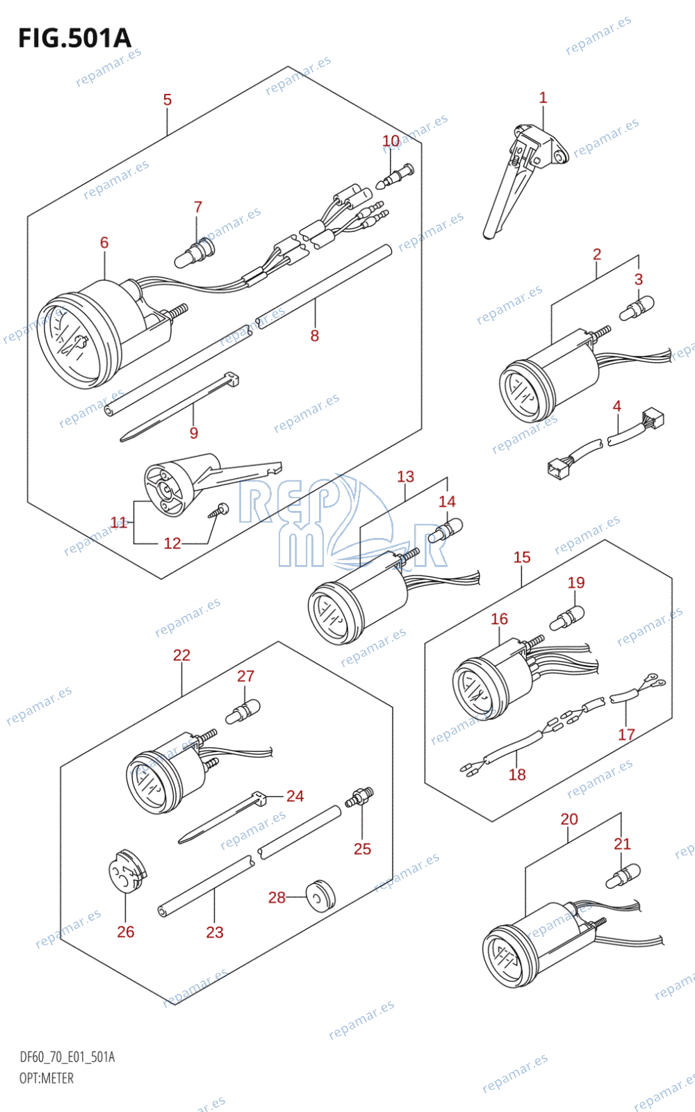 501A - OPT:METER (W,X,Y,K1,K2,K3,K4)