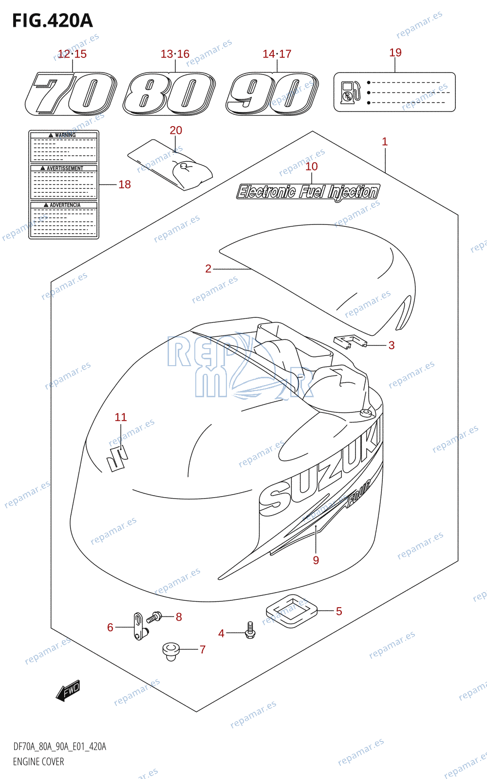 420A - ENGINE COVER