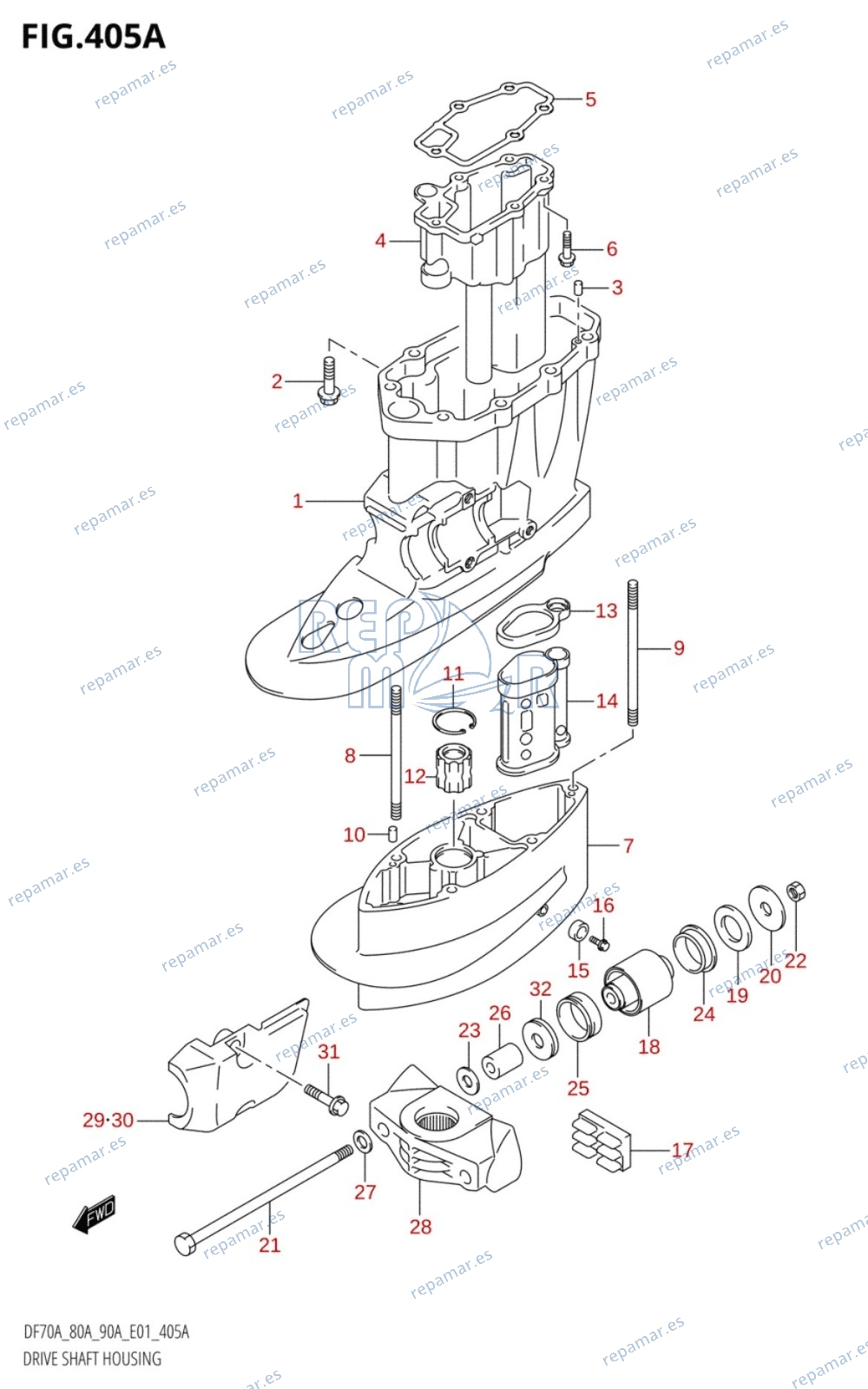 405A - DRIVE SHAFT HOUSING