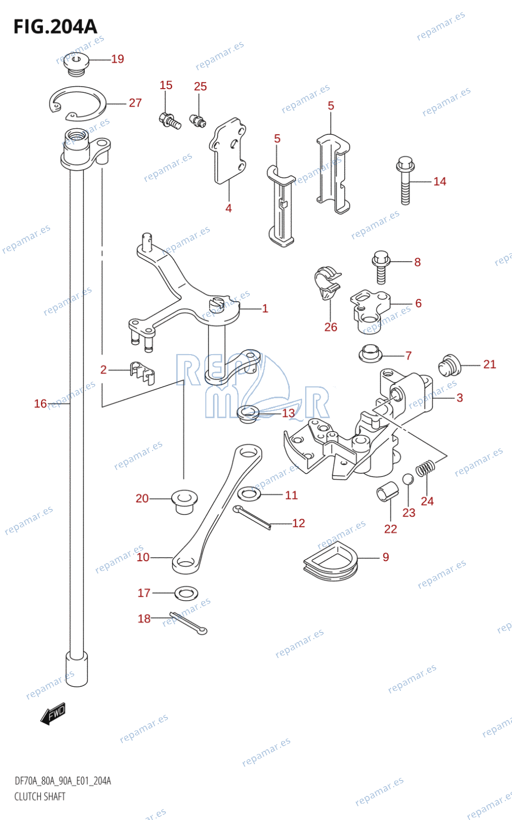 204A - CLUTCH SHAFT