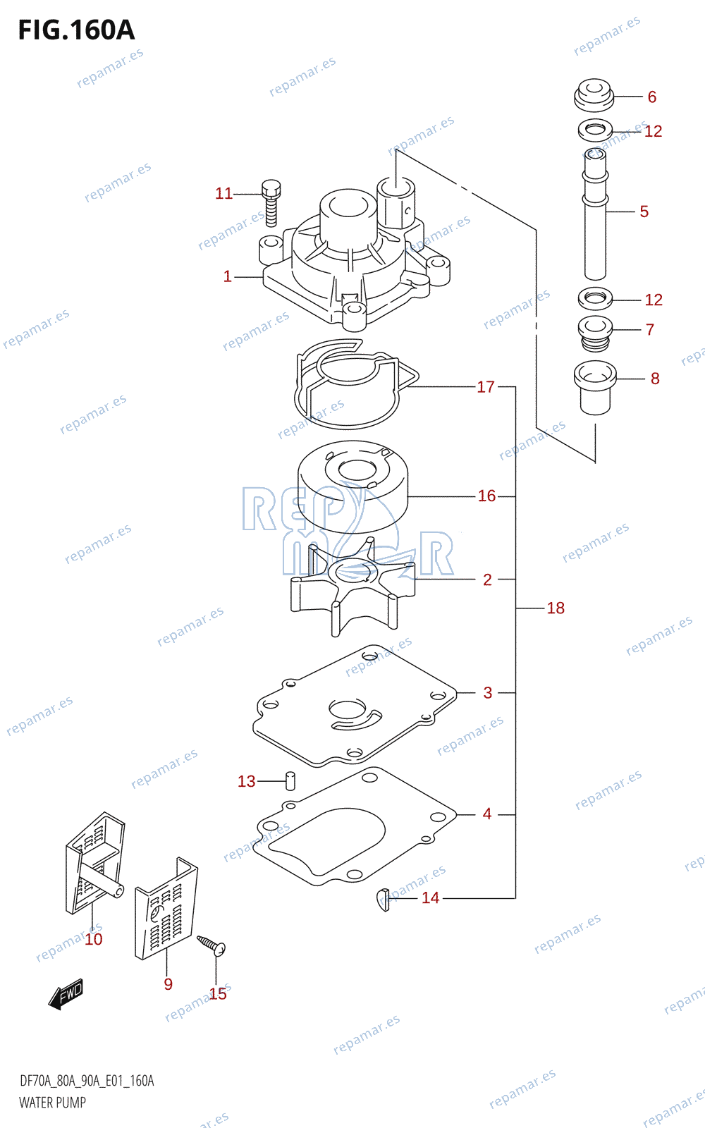 160A - WATER PUMP