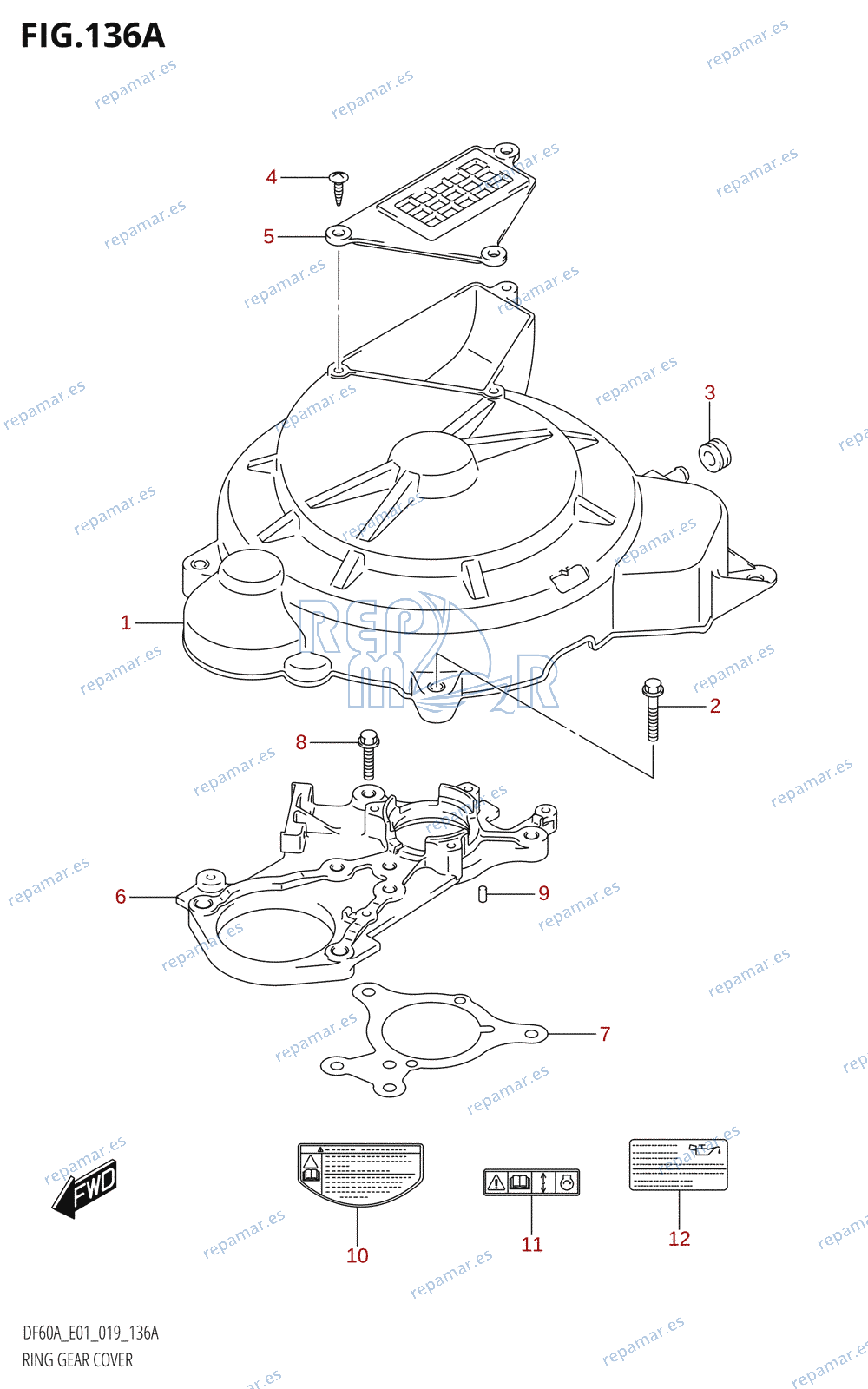 136A - RING GEAR COVER