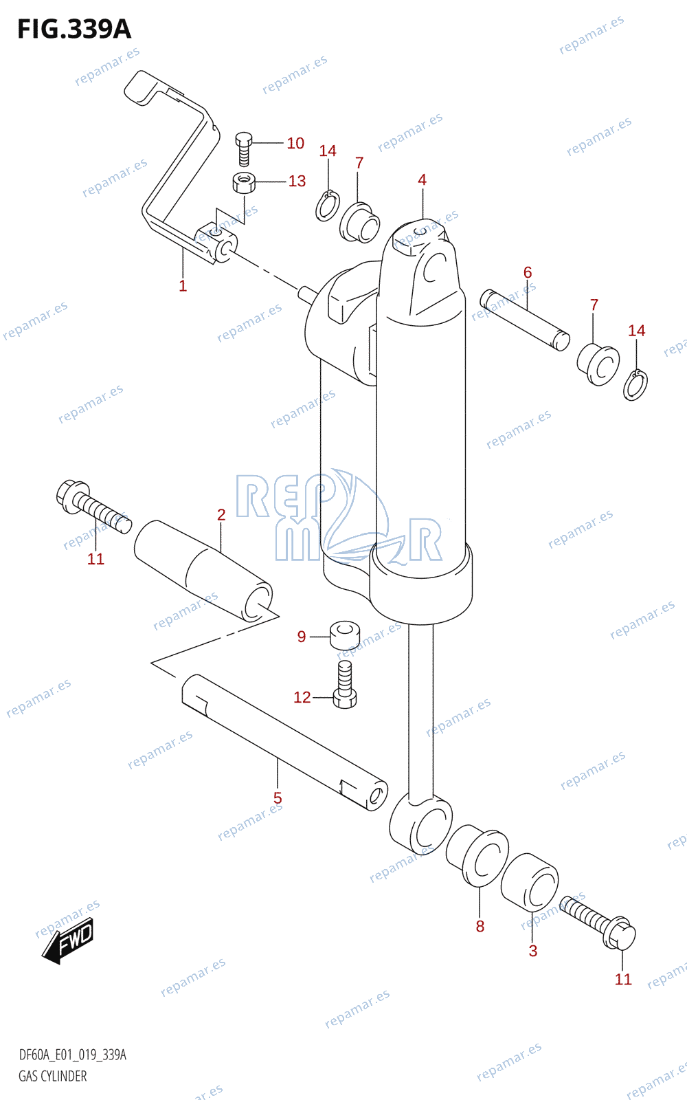 339A - GAS CYLINDER (DF40AQH,DF60AQH)