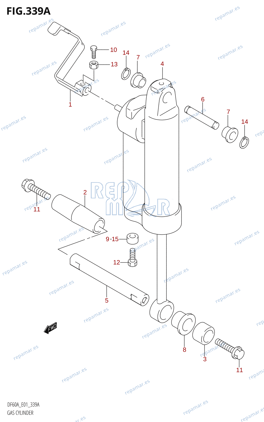 339A - GAS CYLINDER (DF40AQH,DF60AQH,DF60AWQH)