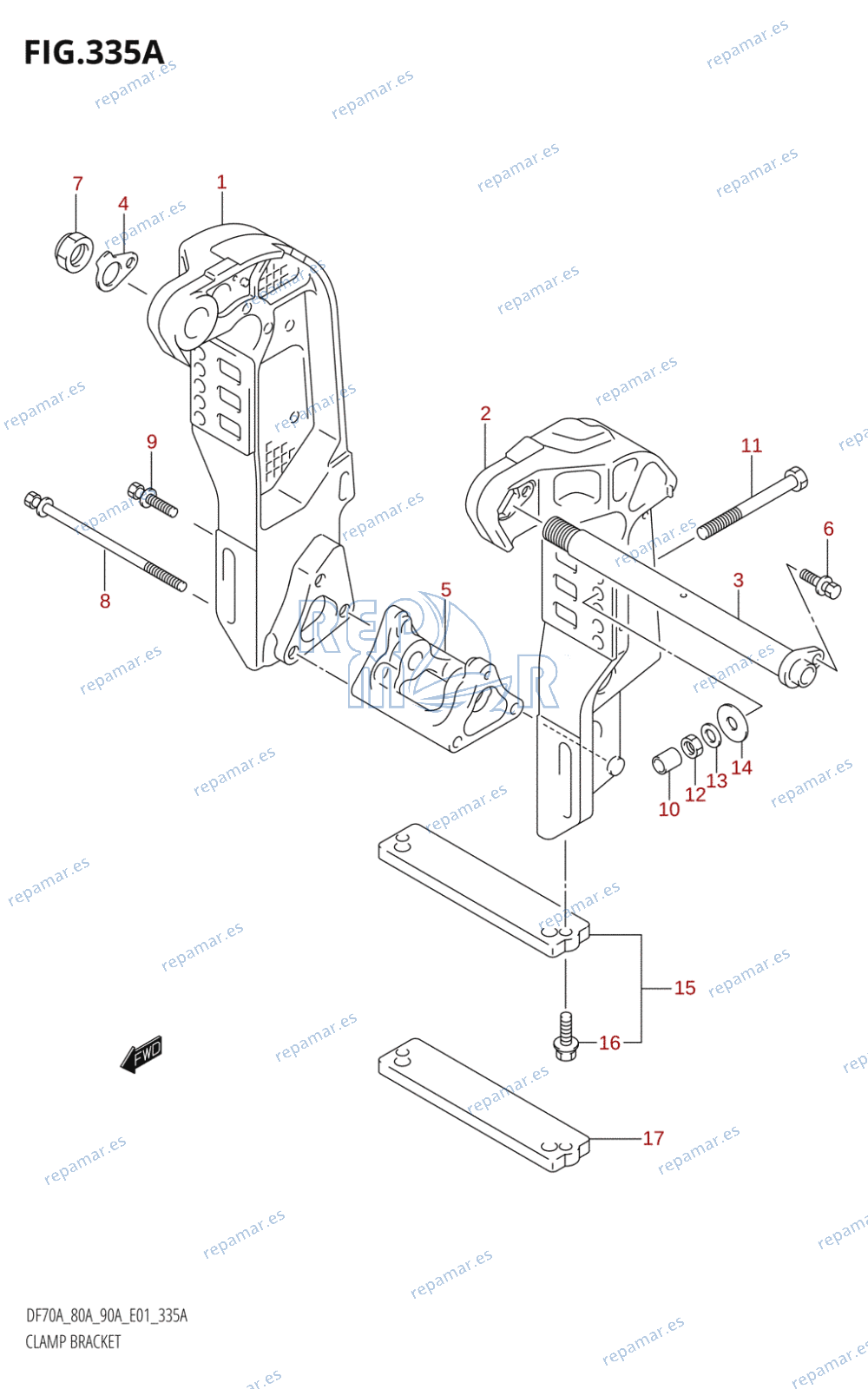 335A - CLAMP BRACKET (K9,K10)