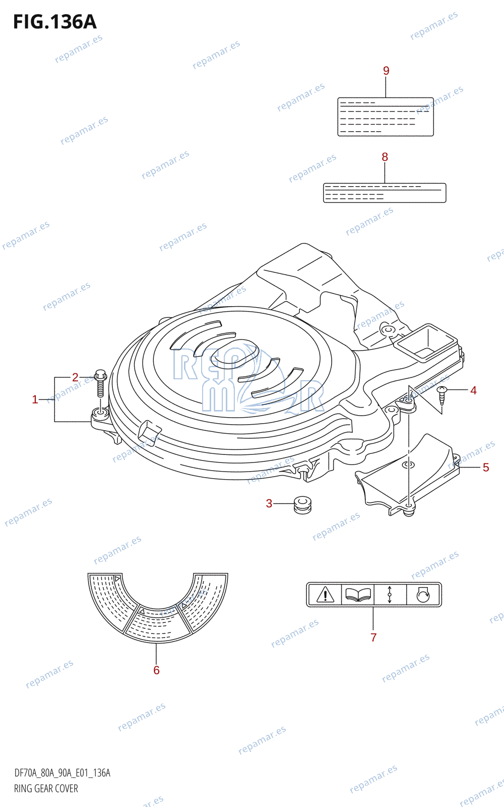 136A - RING GEAR COVER