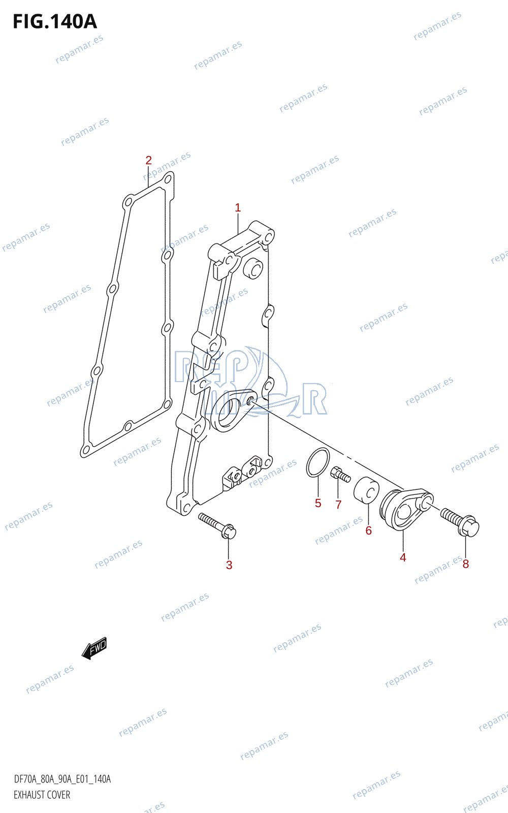 140A - EXHAUST COVER