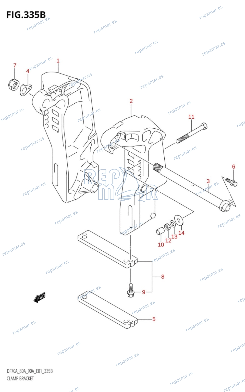 335B - CLAMP BRACKET (011)