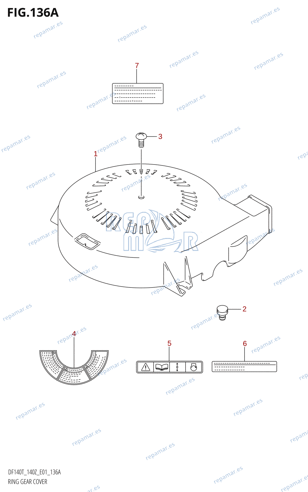 136A - RING GEAR COVER