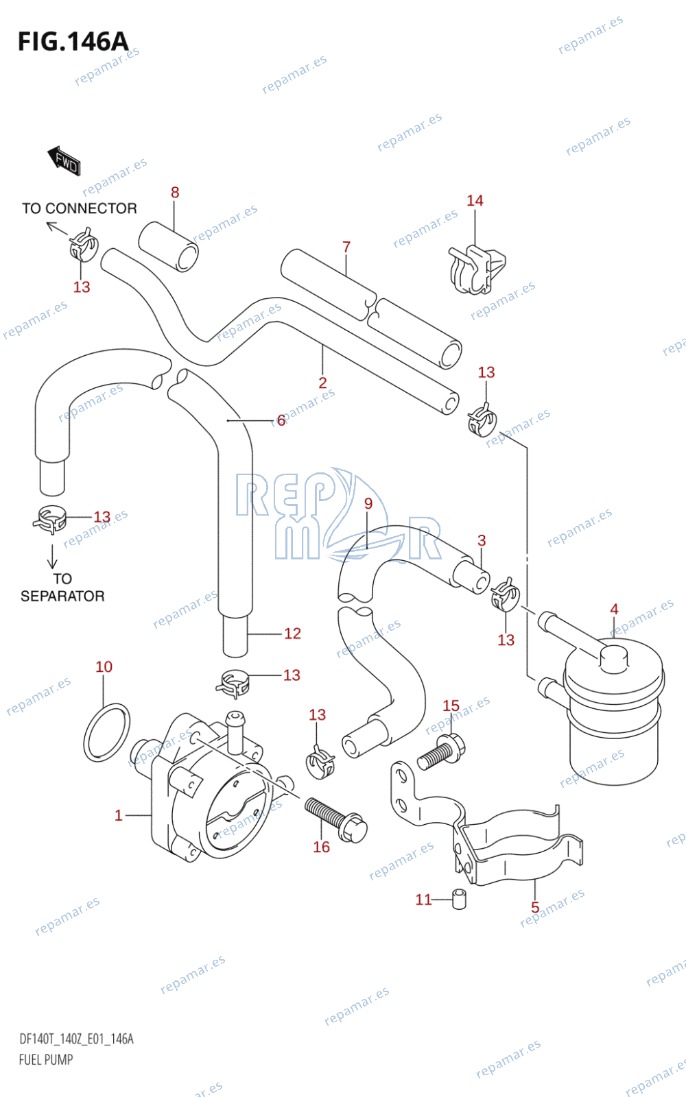 146A - FUEL PUMP ((DF140T,DF140Z):(K2,K3,K4,K5,K6))